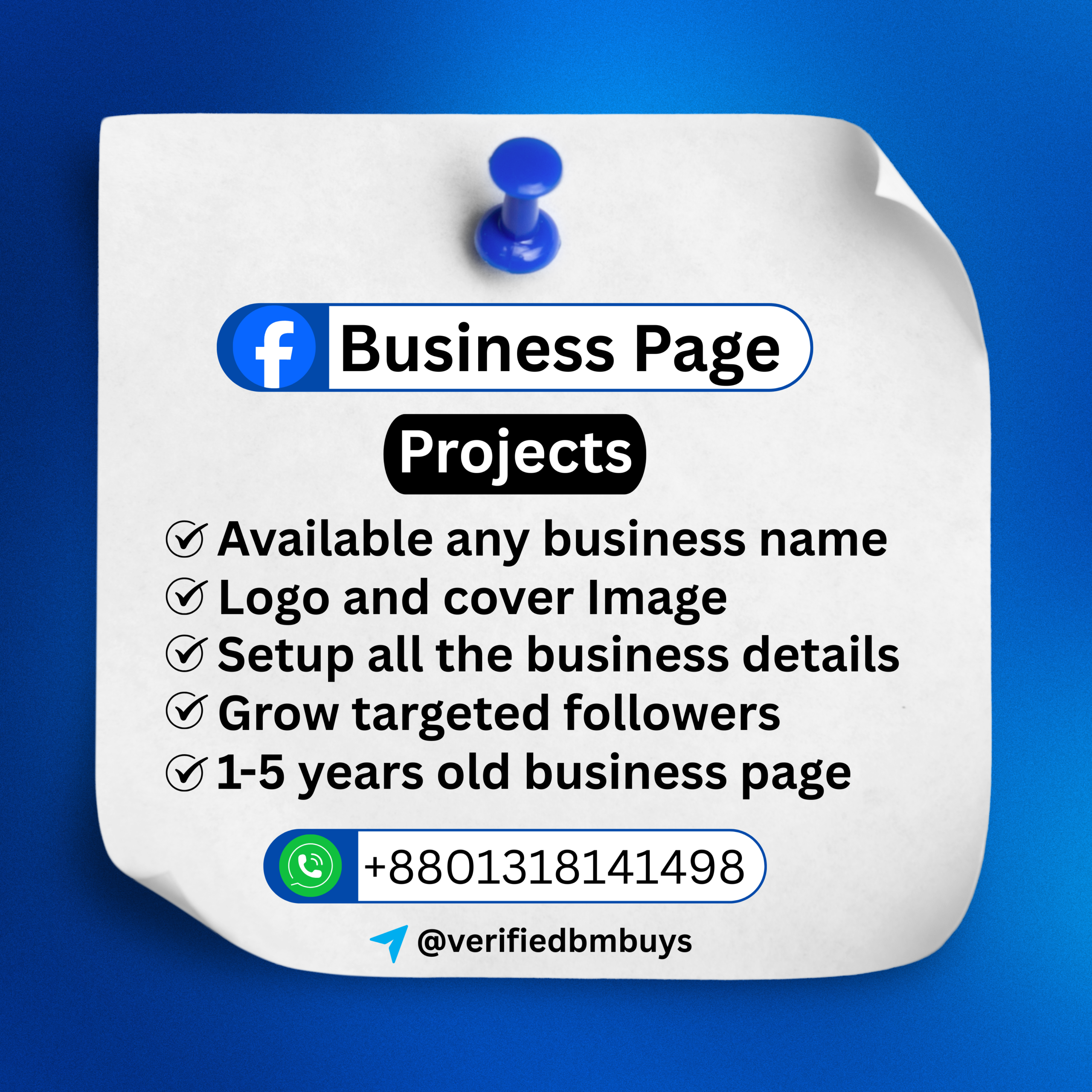 4 Purchase an Old Facebook Business Page or New Business Page ! 1-5 years old Business Page Available - Image 1